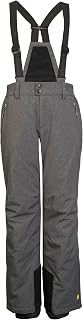 Killtec KSW 148 BYS SKI PNTS 41184-000 Boys' Ski Trousers with Bib, Edge Protection and Snow Guard Grey Melange 140