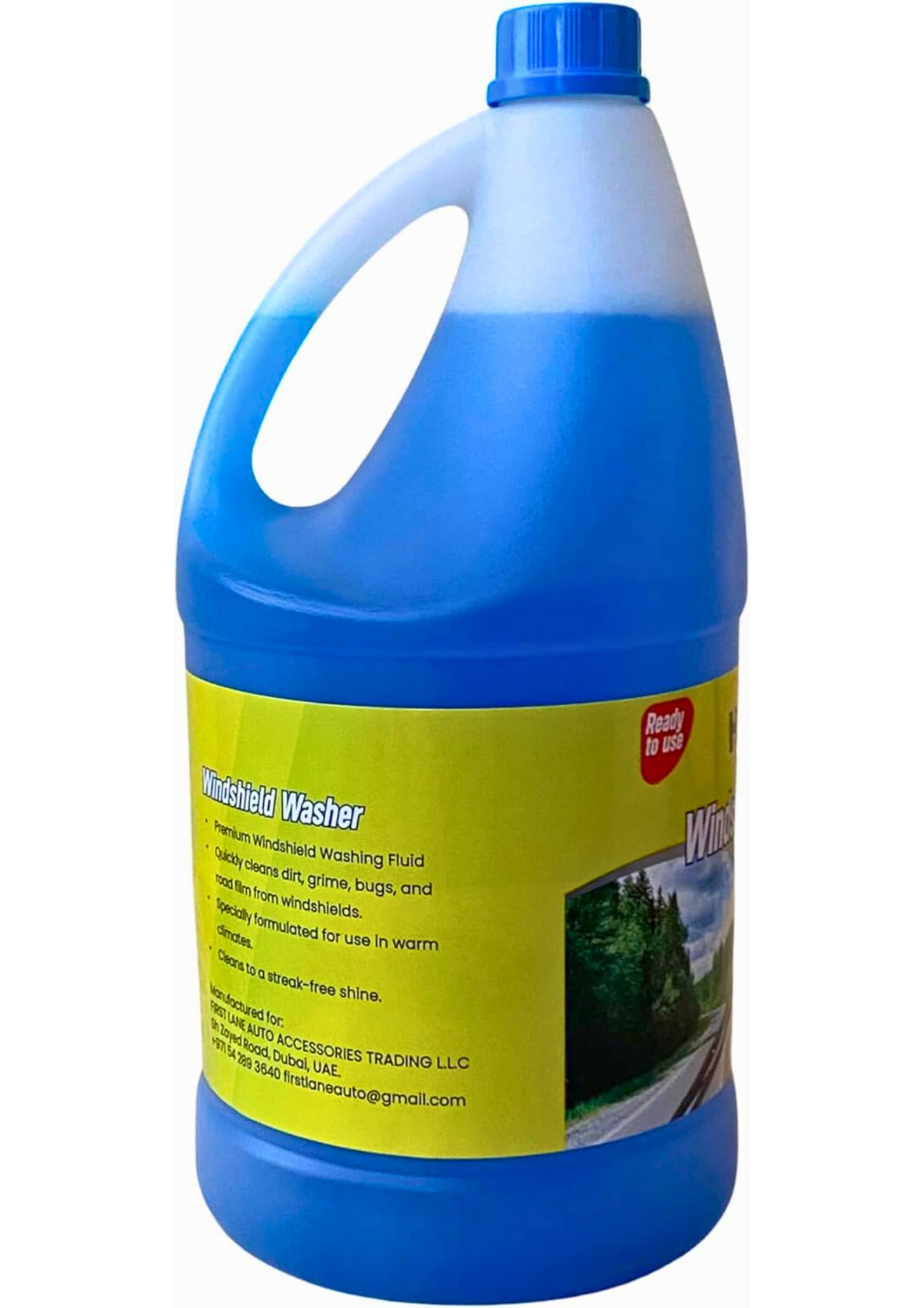 Ready To Use windshield washer fluid, car window cleaner, car glass cleaner, car washer, car windshield cleaner, 3.78 Litres for Windscreen Washing, Pre-diluted