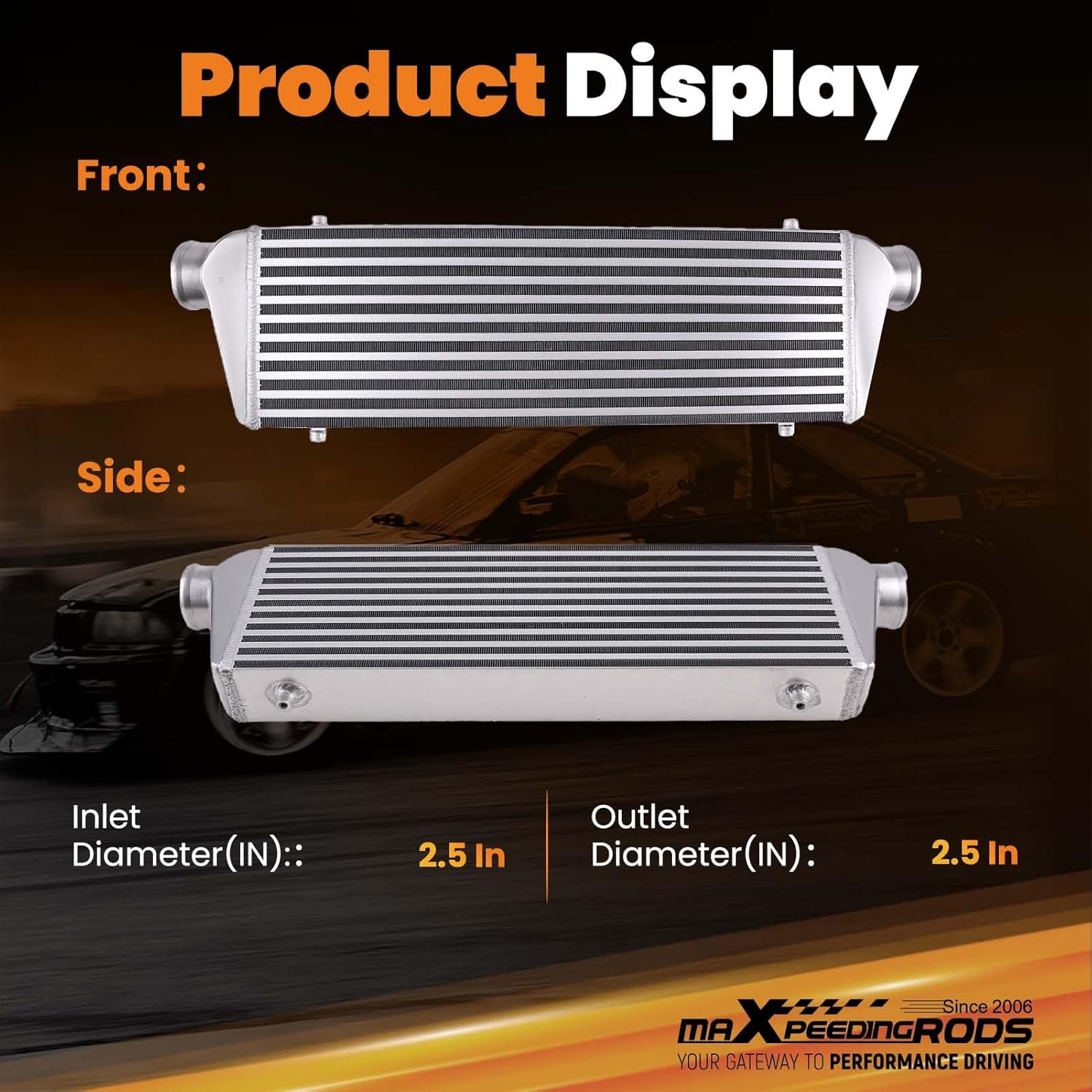 maXpeedingrods Intercooler Piping Kit for Acura Integra 1994-2001, for Honda Civic 1992-1995, for Honda Civic 1996-2000, for Honda Del Sol 1993-1997, Silver