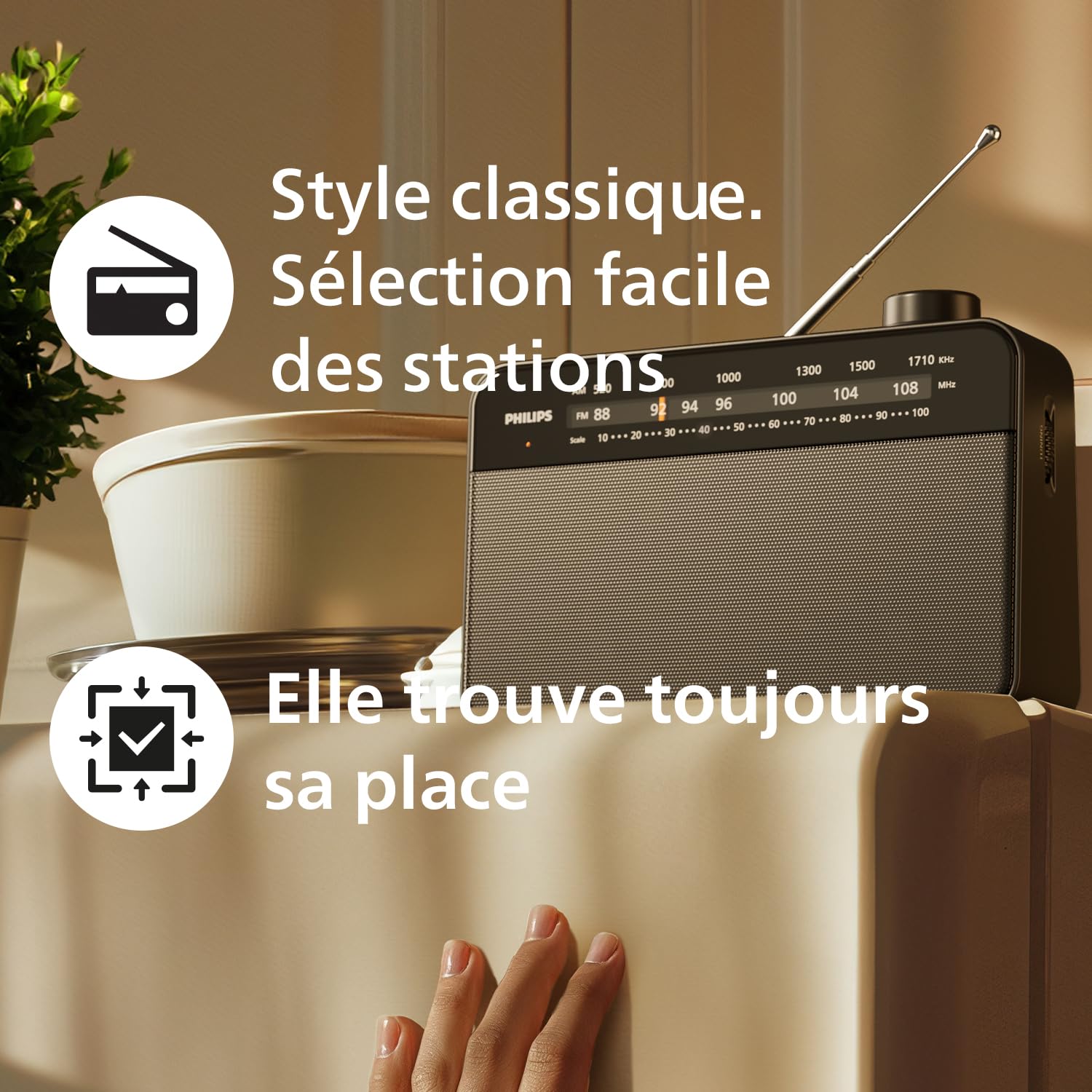Philips TAR2509 Radio Portable FM/MW