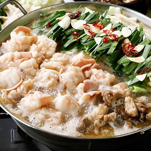 もつ鍋 ホルモン焼き がばい もつ鍋セット (小腸) お取り寄せ 牛もつ鍋 黒毛和牛 (塩とんこつ, 2〜3人前)