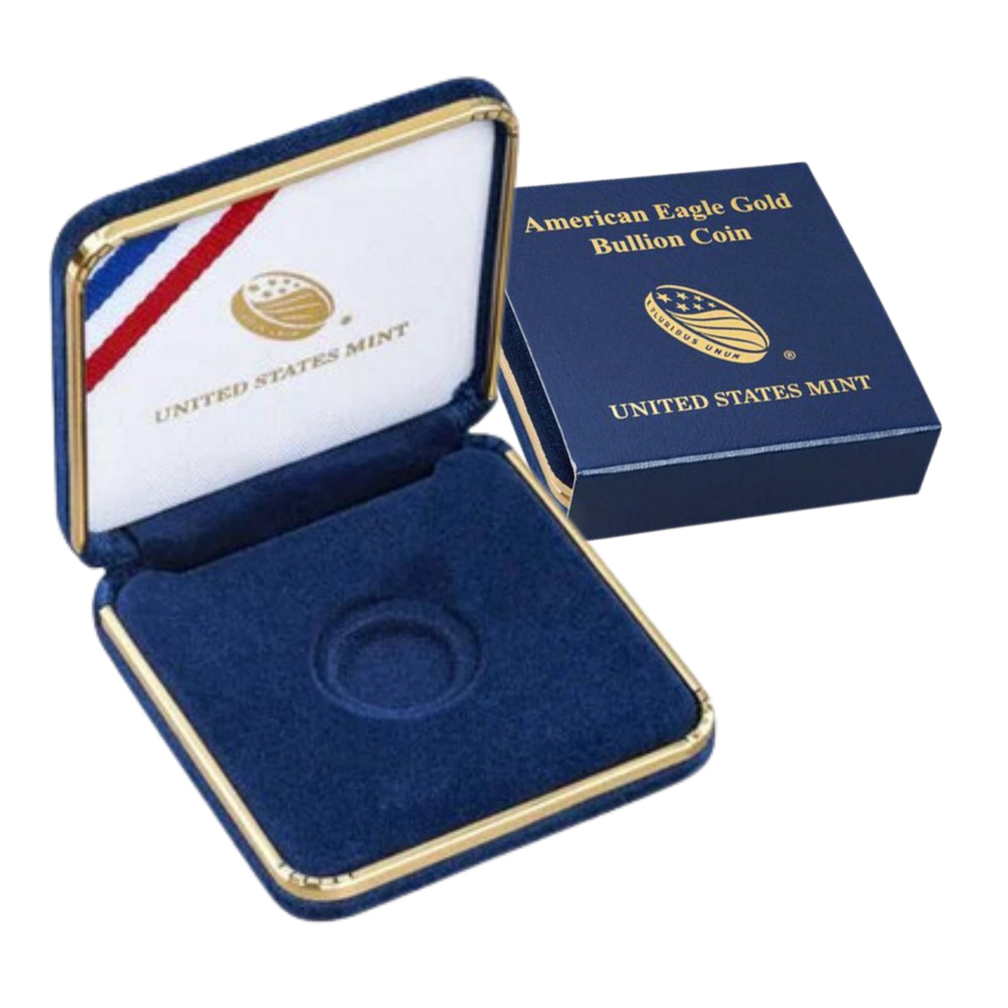 Aramedia Official Original U.S. Mint American Eagle Gold Bullion One-Quarter 1/4 Ounce Presentation Case Gift or Storage Box - Coin Not Included (1 Pack)