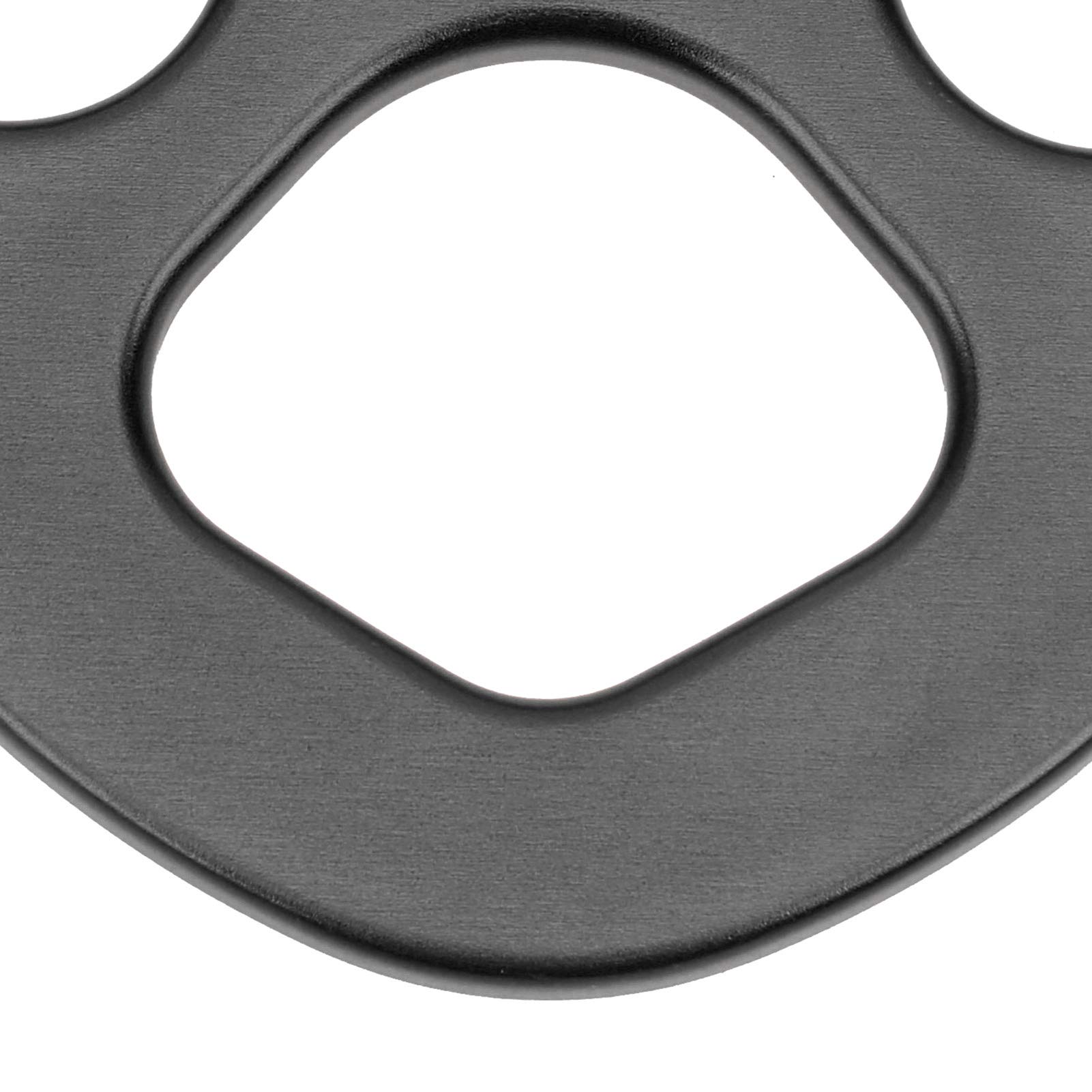 Piastra di rigging a 4 fori, alluminio 30KN per arrampicata su roccia