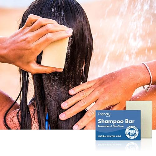 Miniatura 2 de FRIENDLY SOAP Barra de champú de árbol de té de lavanda, 95 GR