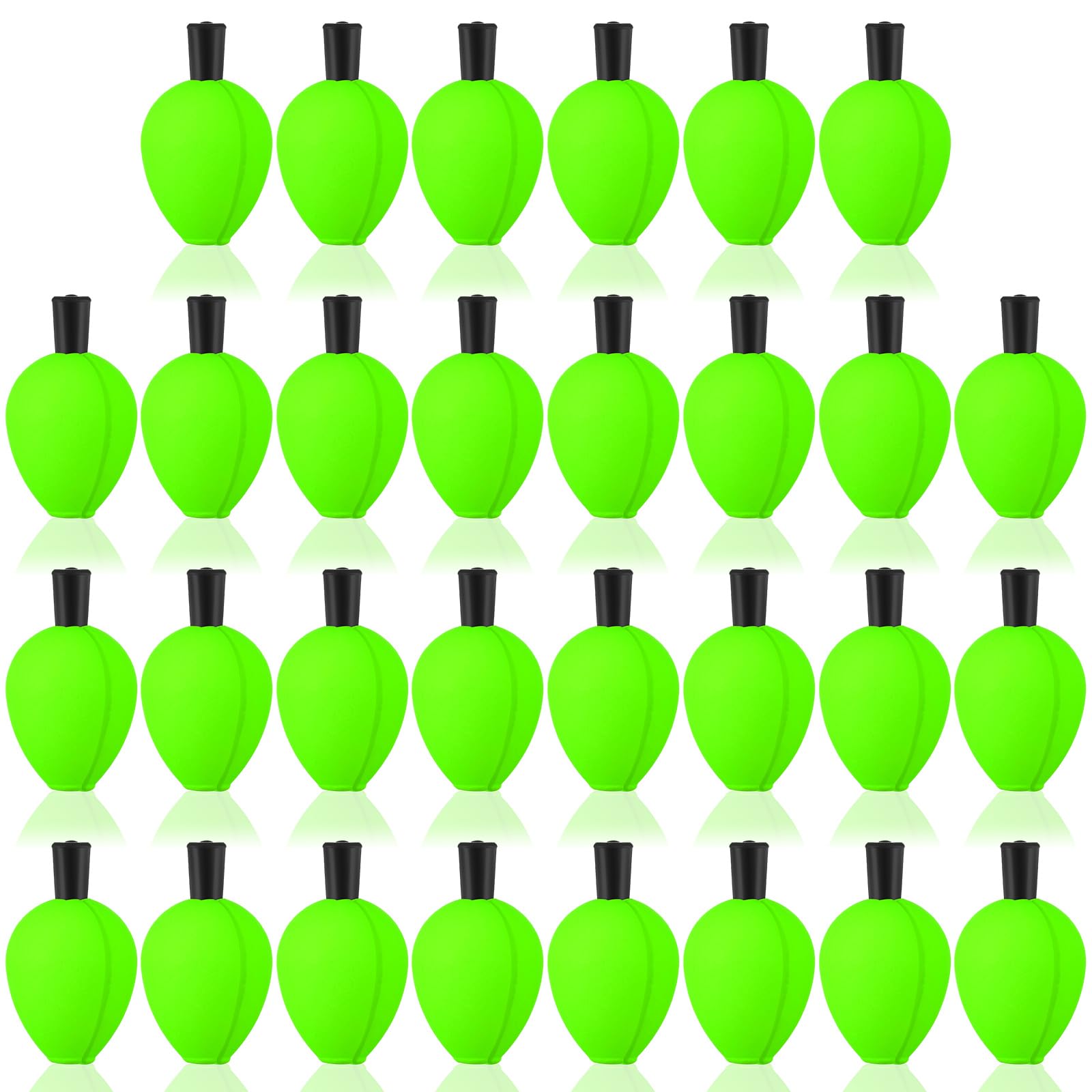 ShinyRelief 30 Pcs Trout Float Foam Teardrop Strike Fishing Bobbers Fishing Floats Fly Fishing Strike Indicators for Trout Offshore Saltwater Freshwater