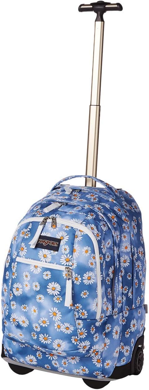 JanSport Driver 8 Rolling Backpack-Wheeled Travel Bag with 15-inch Laptop Sleeve, Daisy Haze, One Size, Driver 8 Rolling Backpack - Wheeled Travel Bag With 15-inch Laptop Sleeve