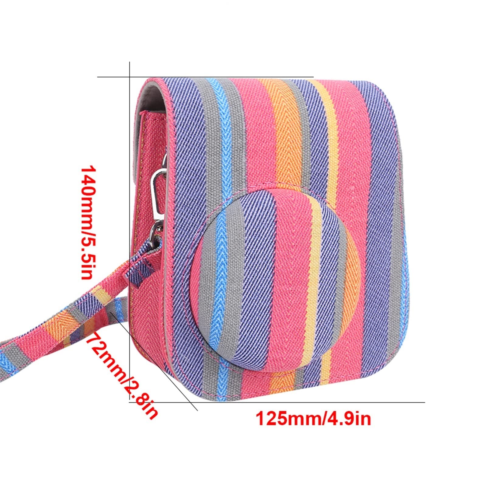 Foto estudio CLORURO DE POLIVINILO Bolsa de cámara Funda protectora Bolso protector de cámara instantánea for correa de hombro Ajuste for Fujifilm Instax Mini 11/9/8 Protección de cámara(Ra