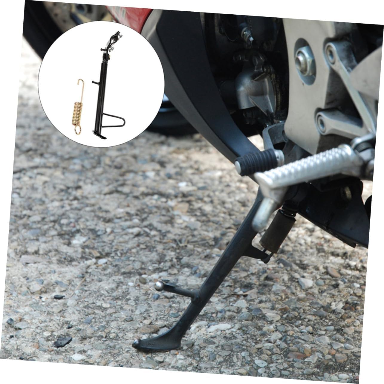 Motorcycle Kickstand Replacement Side Stand for Electric Scooters and Motorcycles Durable Design Easy Installation Compatible with Various Models