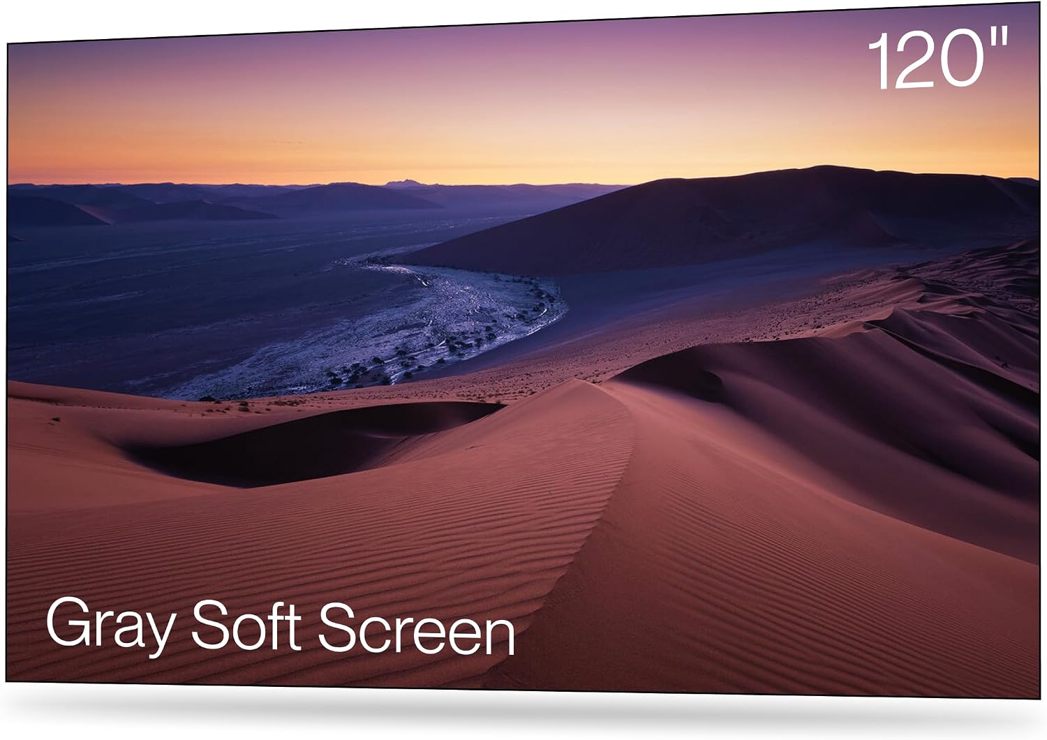 AWOL VISION 120" Matte Gray Fixed Frame Projector Screen, 170° Viewing Angle, 4K/8K