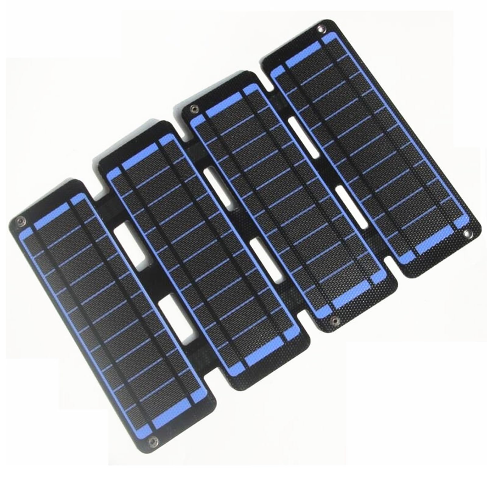 Ubxvamm Portable 14W 5V Solar Charging Panel with Double USB Port, Folding Solar Panel for Outdoor Activities Travel Use