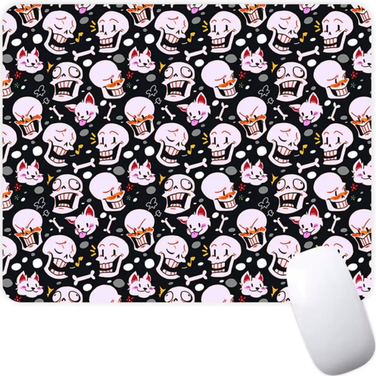 Undertale Sans Indie Video Game Non-Slip Mousepad Gaming Computer Mouse Pad Gaming Desktop Laptop Mouse Pad with Stitched Edge 7.1 x 8.7 inches