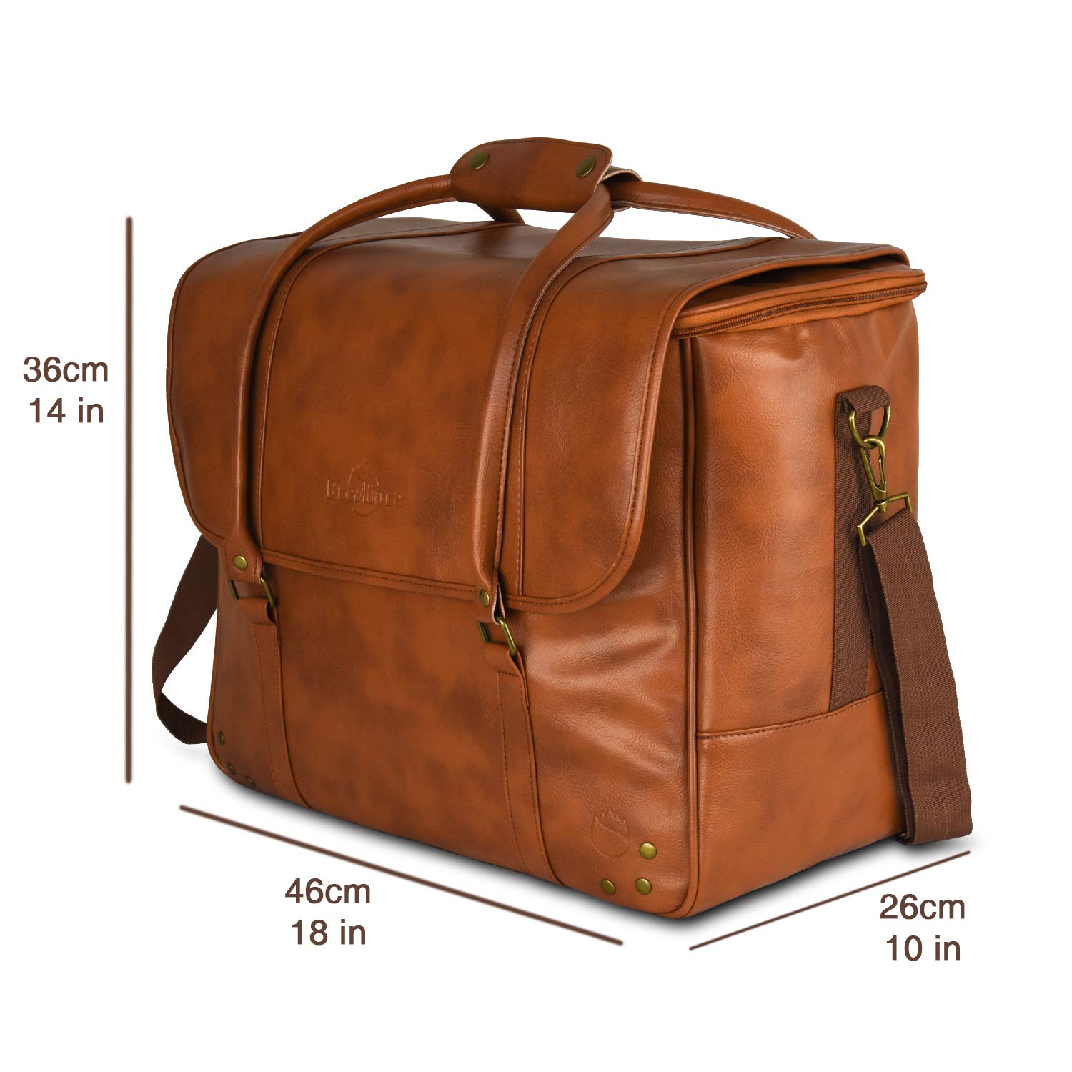 Freshore Leather 6-Bottle Cooler Tote