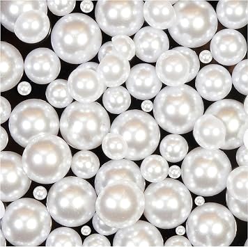 1200pcs Flatback Half Round Pearls Flat Back Pearls 4/6/8/10/12/14MM for Crafting Jewelry Crafts Wedding Dress Nail Art Making White