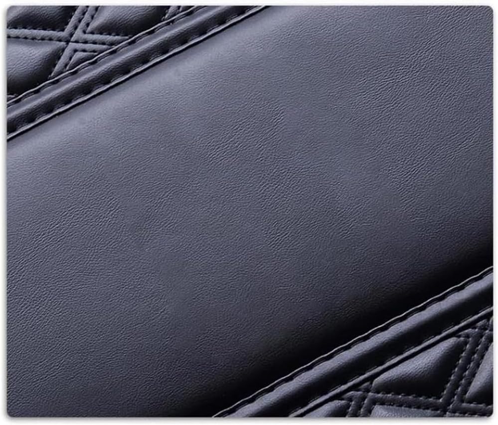 Car Boot Mats for Volvo V90 2016-2023, Boot Liner Trunk Mat Carpet Rear Trunk Protector Pad Half Coverage Waterproof Scratch Proof Customization,Black-White