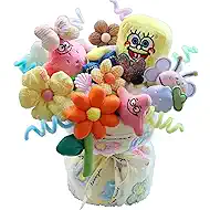 2026 Present Eternal Bloom Plush Bouquet Beginner DIY Art & Craft- Adorable Holiday Stuffed Animal Flower Arrangement, Birthday Gift for Girlfriend, Wife, Bestie, Mom (Purple)