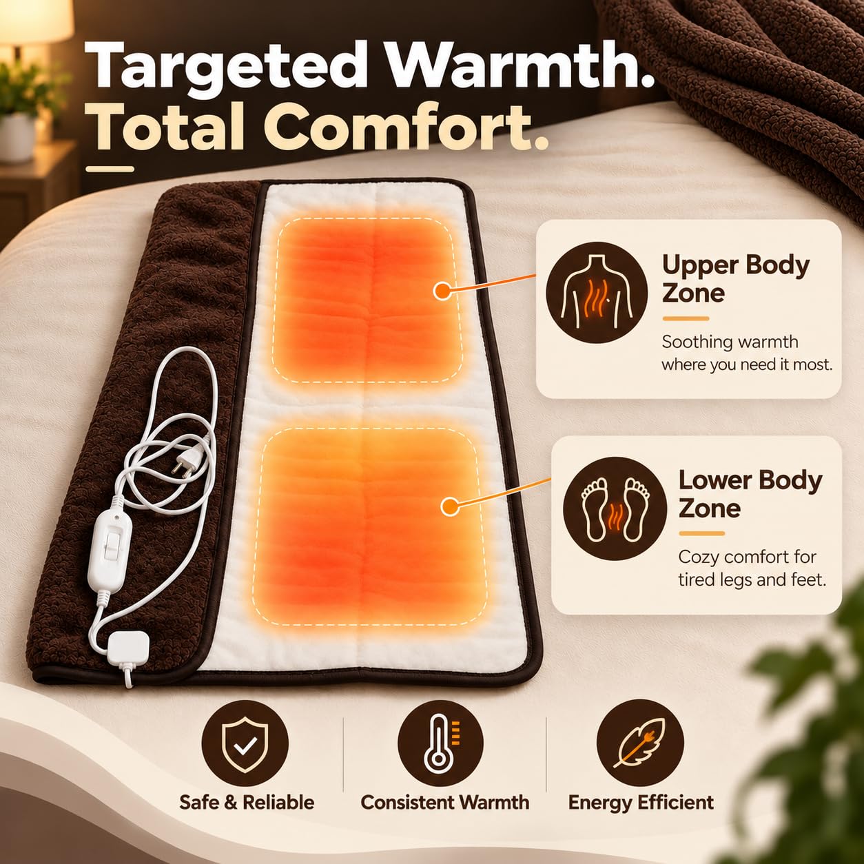 Utopia Bedding Fur Fleece Electric Blanket -4