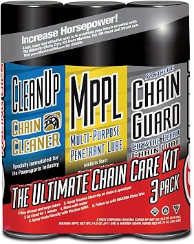 Maxima Syn Chain Guard Ultimate Chain Care Combo Kit 3-Pack Aerosol