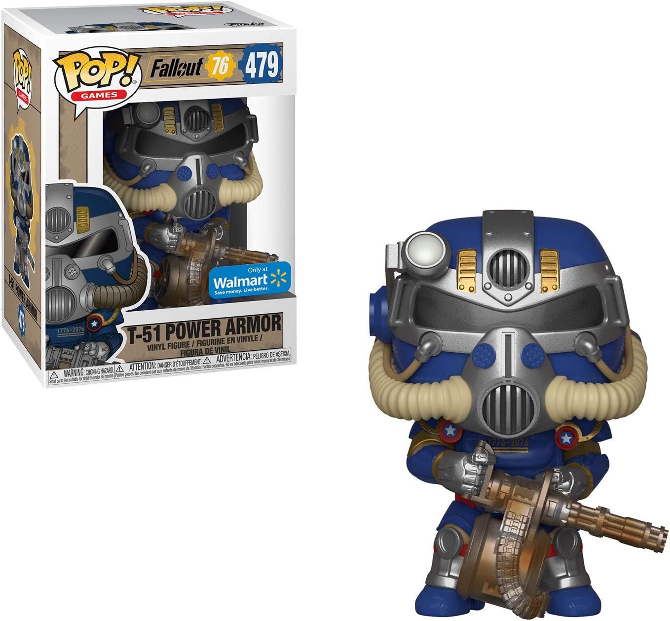 Pop! Funko 479 Fallout 76 - Blue Tricentennial Power Armor (Walmart Exclusive)