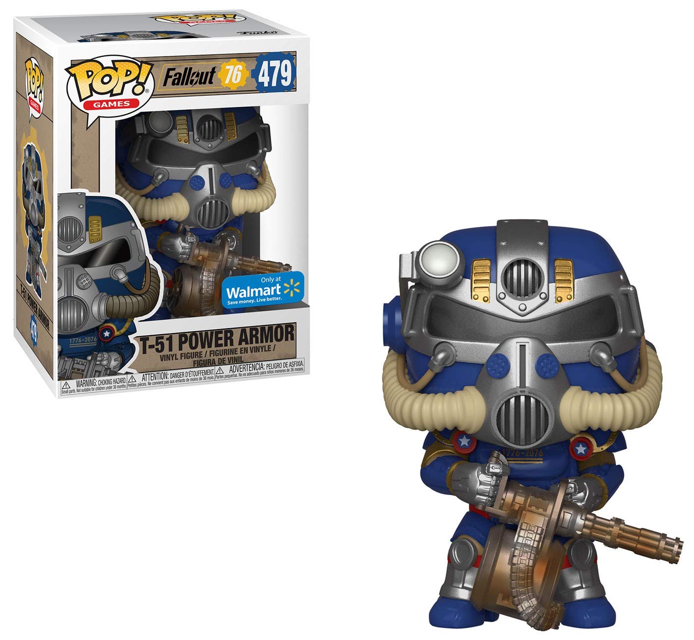 Pop! Funko 479 Fallout 76 - Blue Tricentennial Power Armor (Walmart Exclusive)