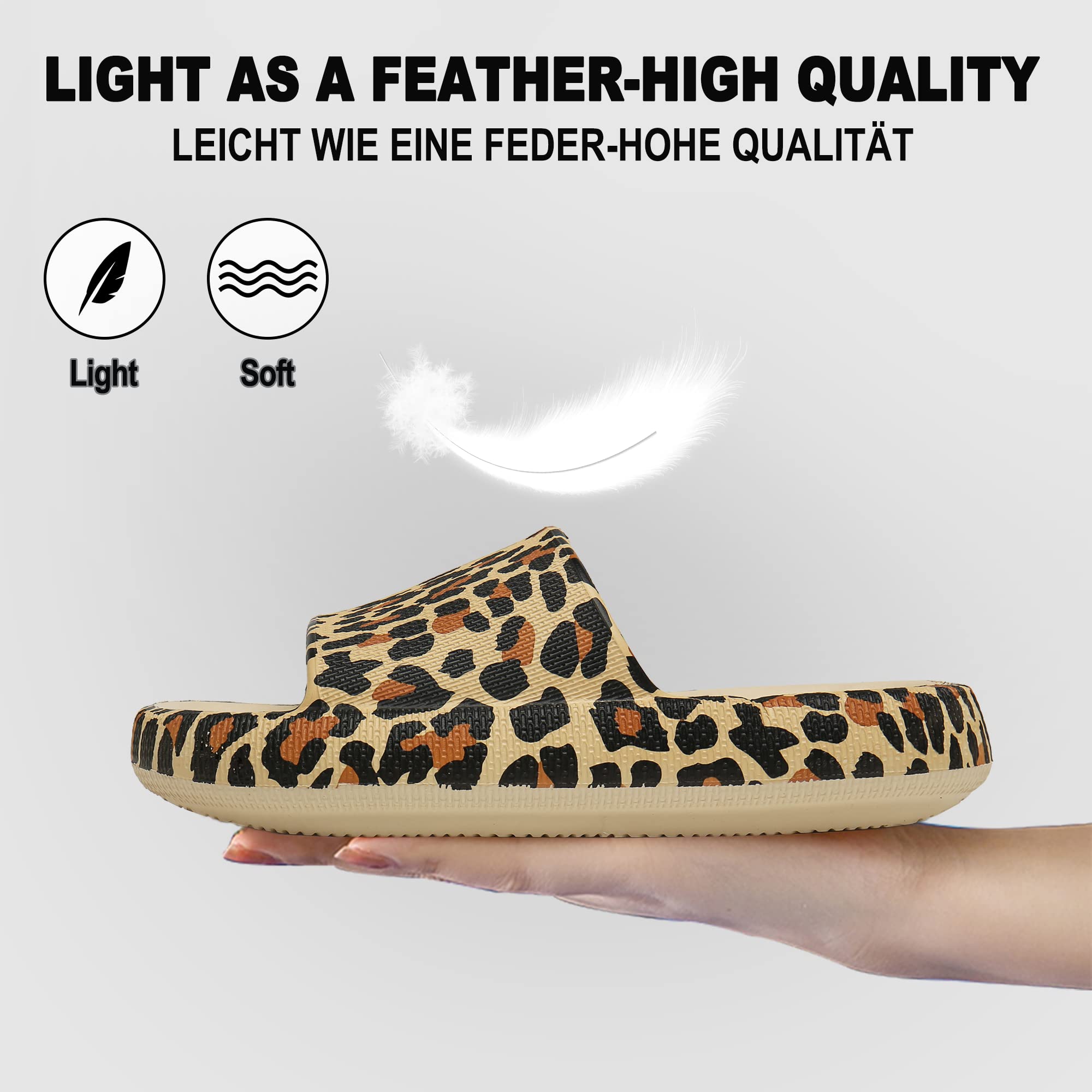 Geweo Ciabatte Nuvola Donna Uomo Comode Pantofole da Casa EVA Super Morbide Ciabatte Piscina Doccia Antiscivolo Slippers Asciugatura Rapida Sandali da Mare con Fibbie Regolabili Unisex