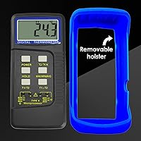 Vista 9 de Termómetro de termopar digital tipo K de doble canal Termómetro HVAC Medidor de temperatura con 4 termopares, medición de temperatura MAX/MIN/PROM