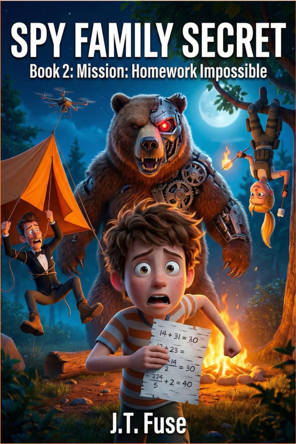 SPY FAMILY SECRET: Book 2: Mission: Homework Impossible A Hilarious Spy Adventure for Kids Ages 8-12