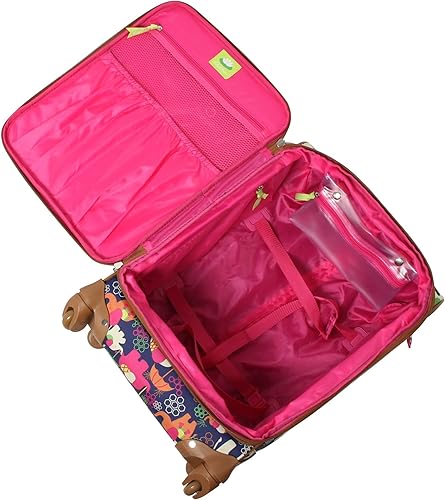 Miniatura 4 de Lily Bloom Maleta expandible con patrón de diseño de 24 pulgadas con ruedas giratorias de 4 ruedas giratorias para mujer, bolsa a cuadros ligera