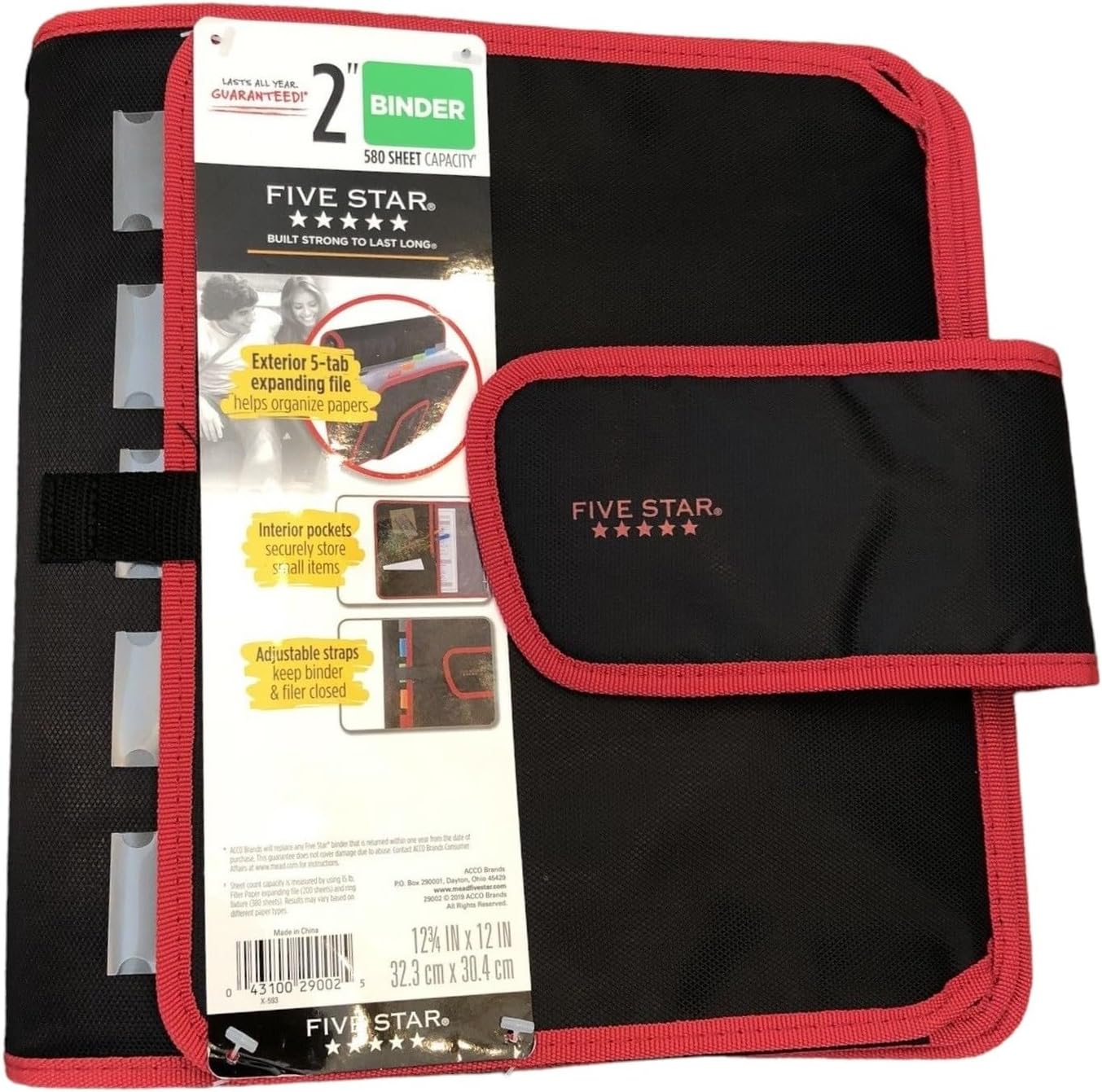 Mead Five Star Binder Zipper Binder 2 Inch 3Ring Binder