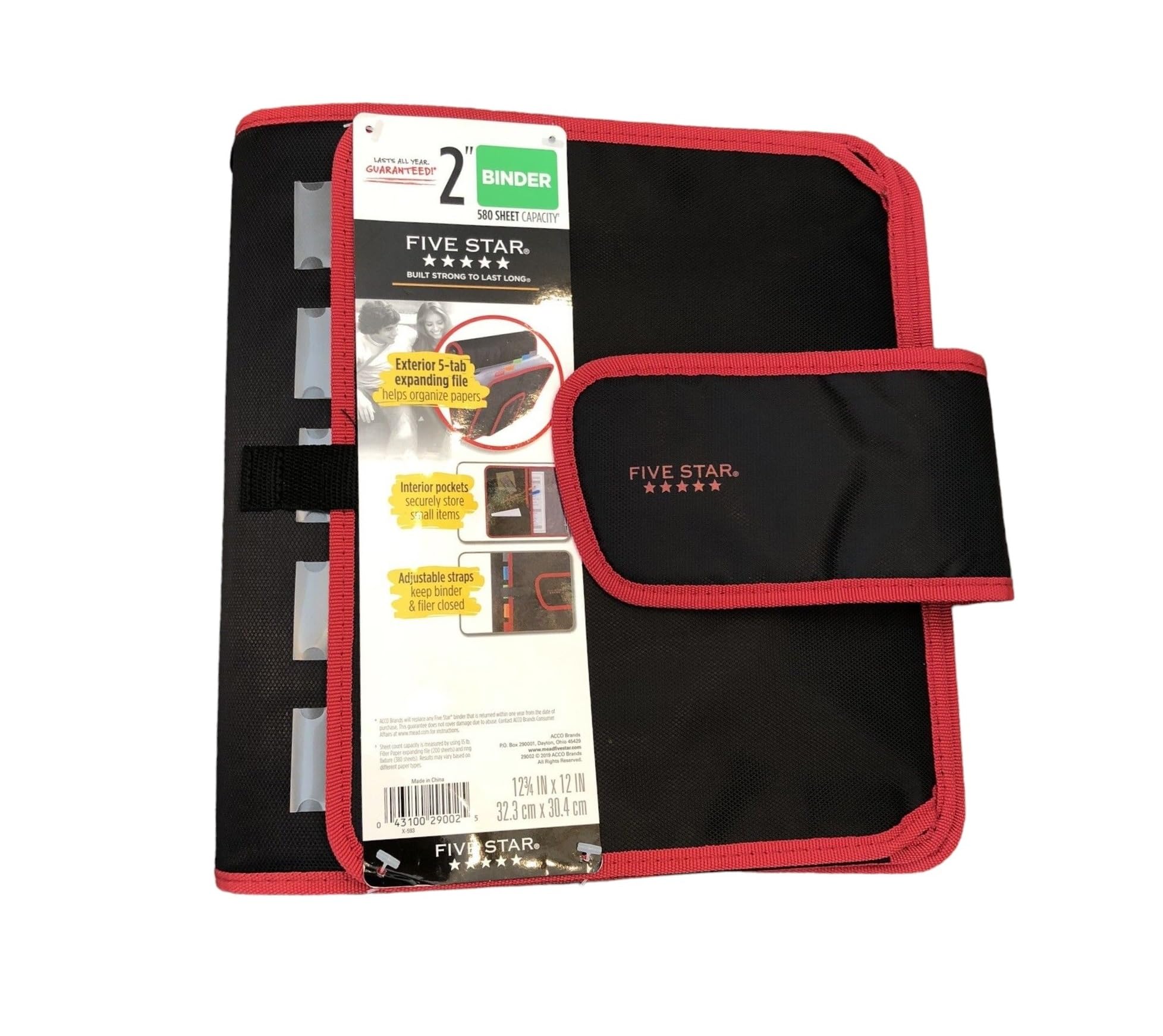 Amazon.com : Mead Five Star Binder - Zipper 2 Inch 3-Ring Binder