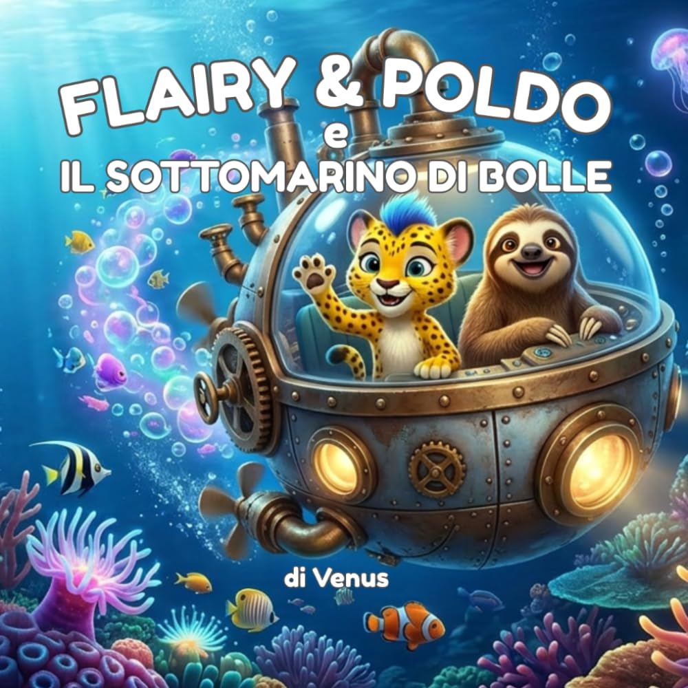 Flairy e Poldo e il sottomarino di bolle: Favola illustrata sul mare e l'amicizia con giochi educativi finali: 4-7 anni (Le avventure di Flairy e Poldo)