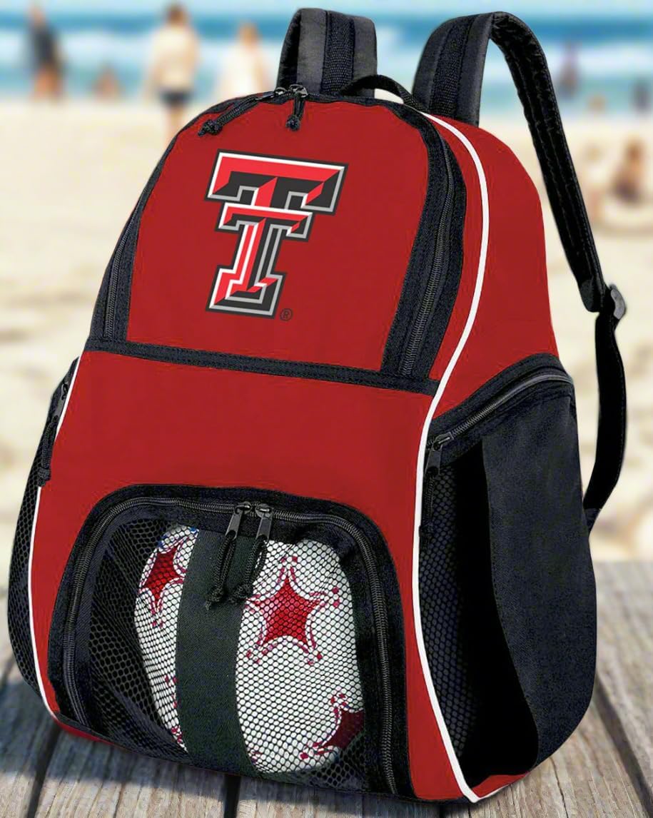 Broad Bay Texas Tech Soccer Ball Backpack or Texas Tech Red Raiders Volleyball Bag