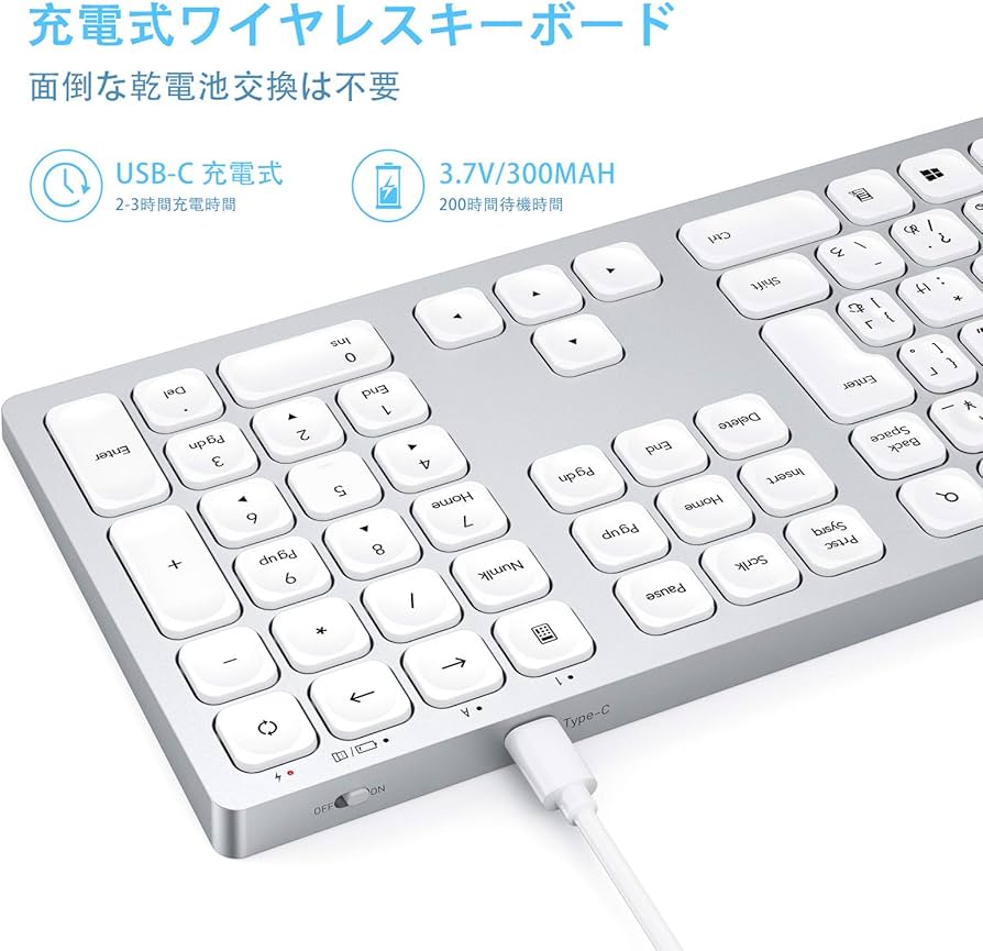 Amazon.co.jp: seenda ワイヤレスキーボード 無線キーボード 日本語