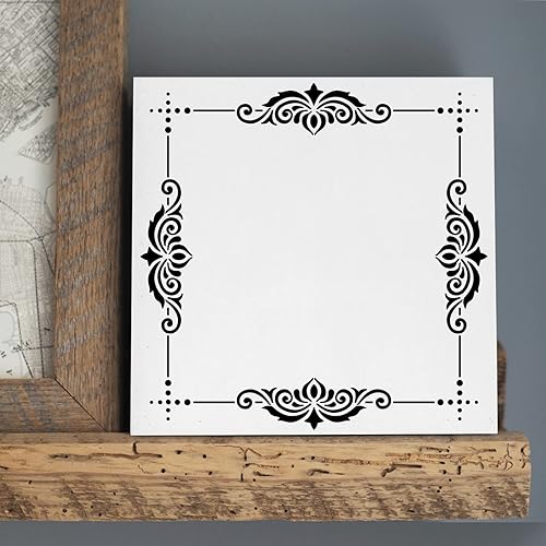 Miniatura 4 de Plantilla de detalles para muebles (plástico de 10 milésimas de pulgada) | Plantillas decorativas para pintar en madera, pared, azulejos, lienzo,