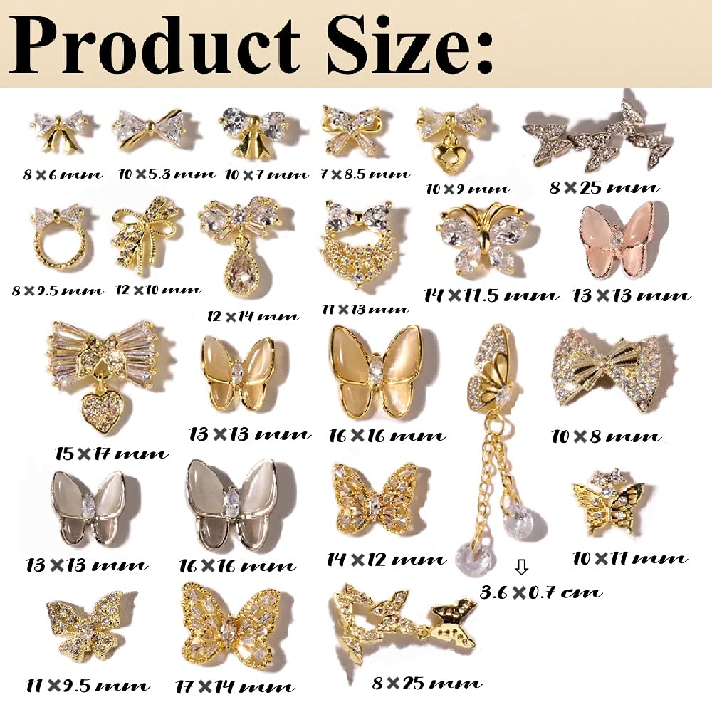Download Buy Bnhcoe 24 Pcs 3d Butterfly Nail Art Nail Rhinestones 3d Nail Supplies 3d Butterfly Nail Accessories Kawaii Nail Charms Butterfly Glitter Handmade Butterfly Nail Jewelry Decorations 01 Online In Vietnam B0966jbn3x