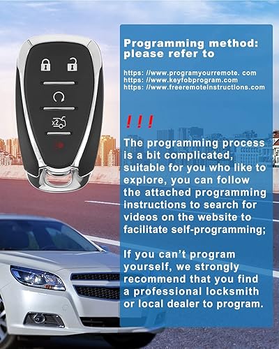 Miniatura 9 de Llavero de coche para Chevy Malibu control remoto inteligente de entrada sin llave de proximidad para Chevy Cruze Camaro 2016 2017 2018 2019 2020