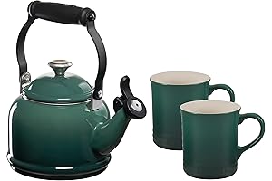 Le Creuset Demi Kettle & Mug Set, Artichaut - Tea Kettle for Stove Top