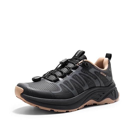 NORTIV 8 Women's Quick Laces Hiking Shoes Lightweight Walking Outdoors Trekking Trails Camping Casual Sneakers