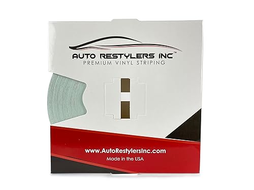 Miniatura 2 de ARi - Cinta de vinilo para rayas (14 pulgadas x 150 pies, 9.8 ft) (gris medio)