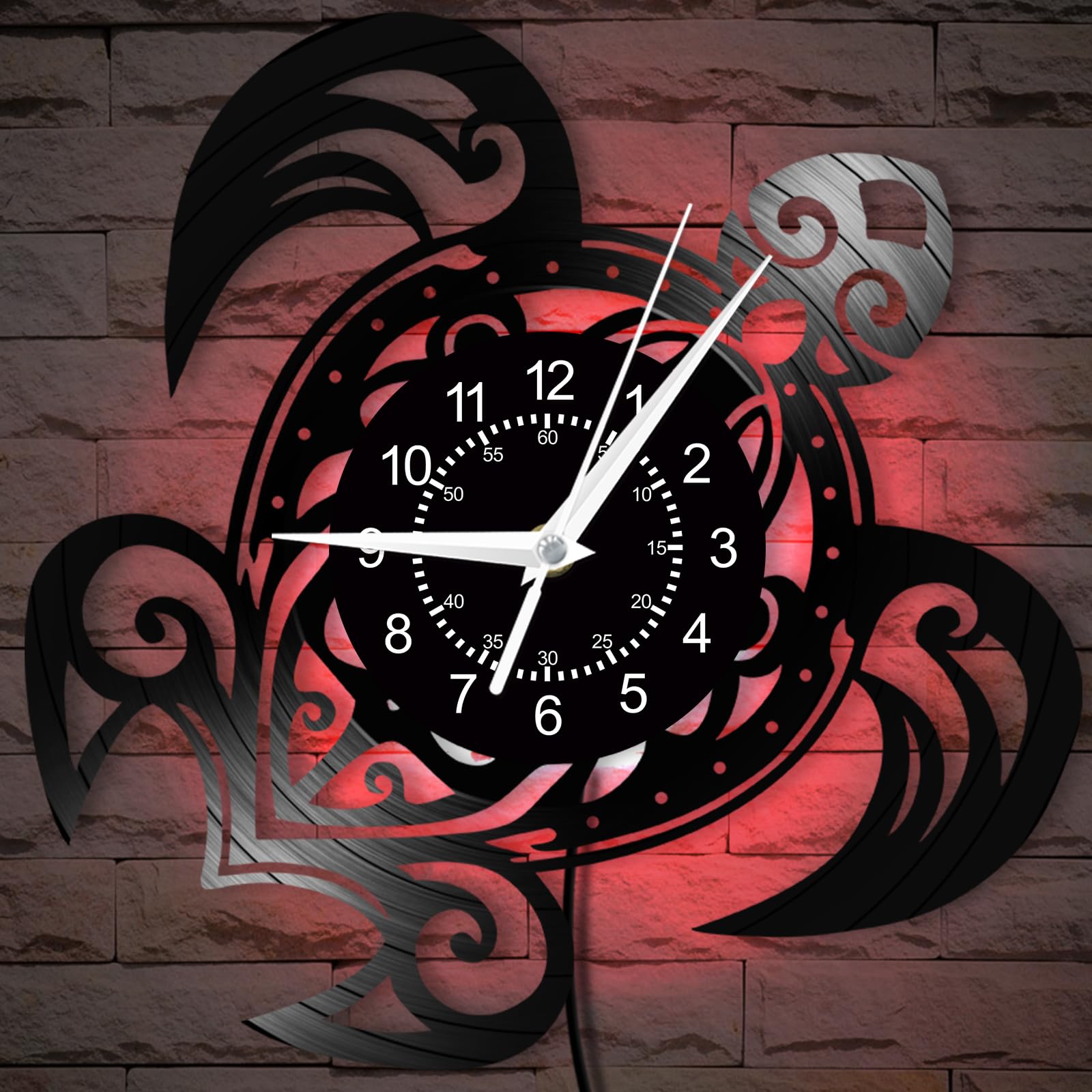 tokotoko　カクタス　スケルトン　パーチ　No.125、121 Amazon.com: Timeglow Sea Turtle Wall Clock Glow in the Dark, 12