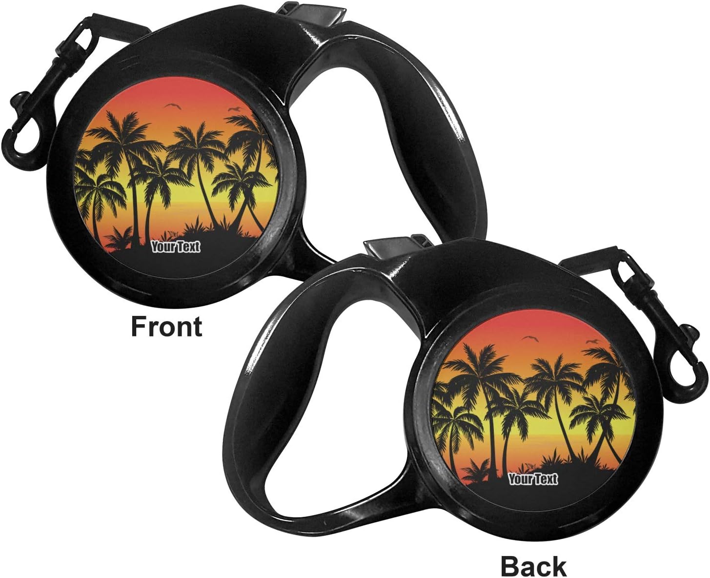YouCustomizeIt Personalized Tropical Sunset Retractable Dog Leash - Medium