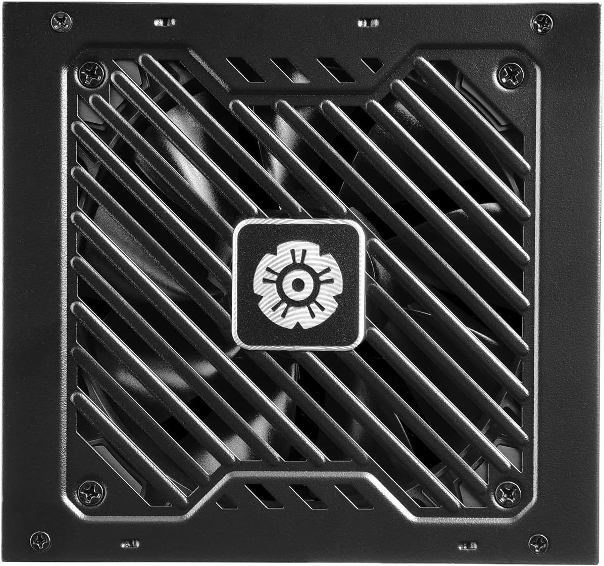 Primer pla view of the fan on the ENERMAX Revolution D.F. 2 power supply