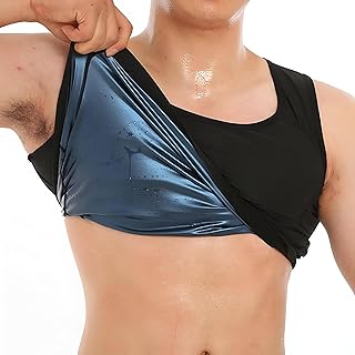 معدات التمرين - سويت شيرت ساونا للرجال لفقدان الوزن، بلوزة ضغط سريعة الجفاف لتحسين الاداء، خفيفة الوزن ومريحة لجلسات صالة الالعاب الرياضية، متوفرة بمقاس 2XL و3XL.