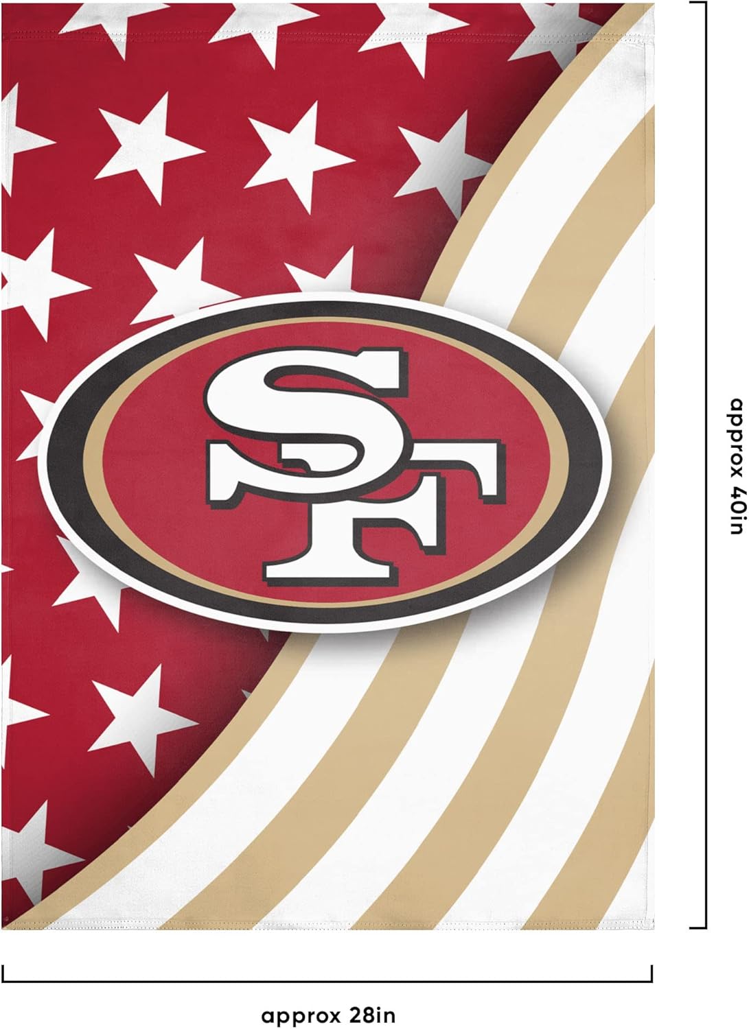 NFL Double Sided Team Logo Vertical Flag (40" x 28") - Image 3