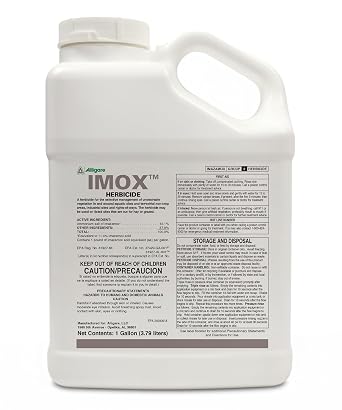 ALLIGARE Imox Aquatic Herbicide for Terrestrial Weeds - Imazamox-Based Systemic Weed Killer, Effective on Cattail, Hydrilla, Water Hyacinth, Ryegrass, More - Safe for Sensitive Areas - 1 Gallon