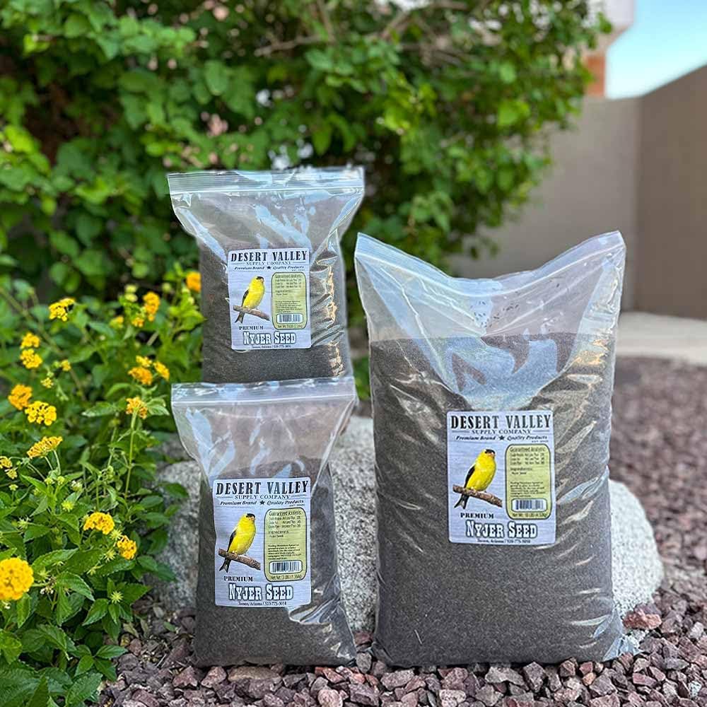 Desert Valley Premium Nyjer Seed - Wild Bird Food (10-Pounds)