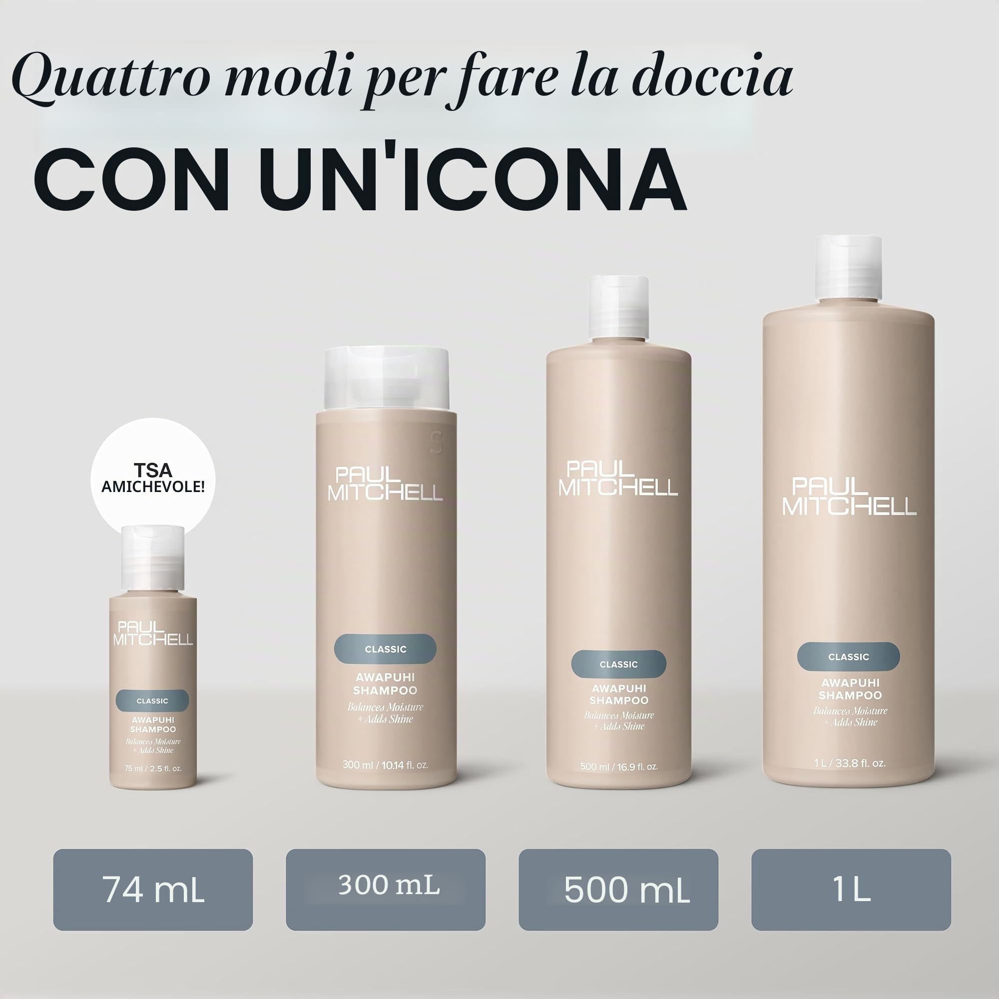 Paul Mitchell Awapuhi Shampoo, riequillibra l'idratazione, per tutti i tipi di capelli, specialmente per capelli medio-grossi - 1000 ml
