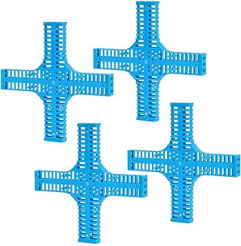 10Pcs Beekeeping Transport Cages Yellow Bees Queen Post Room Cage Plastic Cross King Prisoner Queen Bee Cage Apiculture Tools