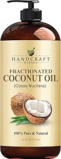 Handcraft Fractionated Coconut Oil - 100% Pure & Natural Premium Grade Coconut Carrier for Essential Massage Oil, Moisturi...