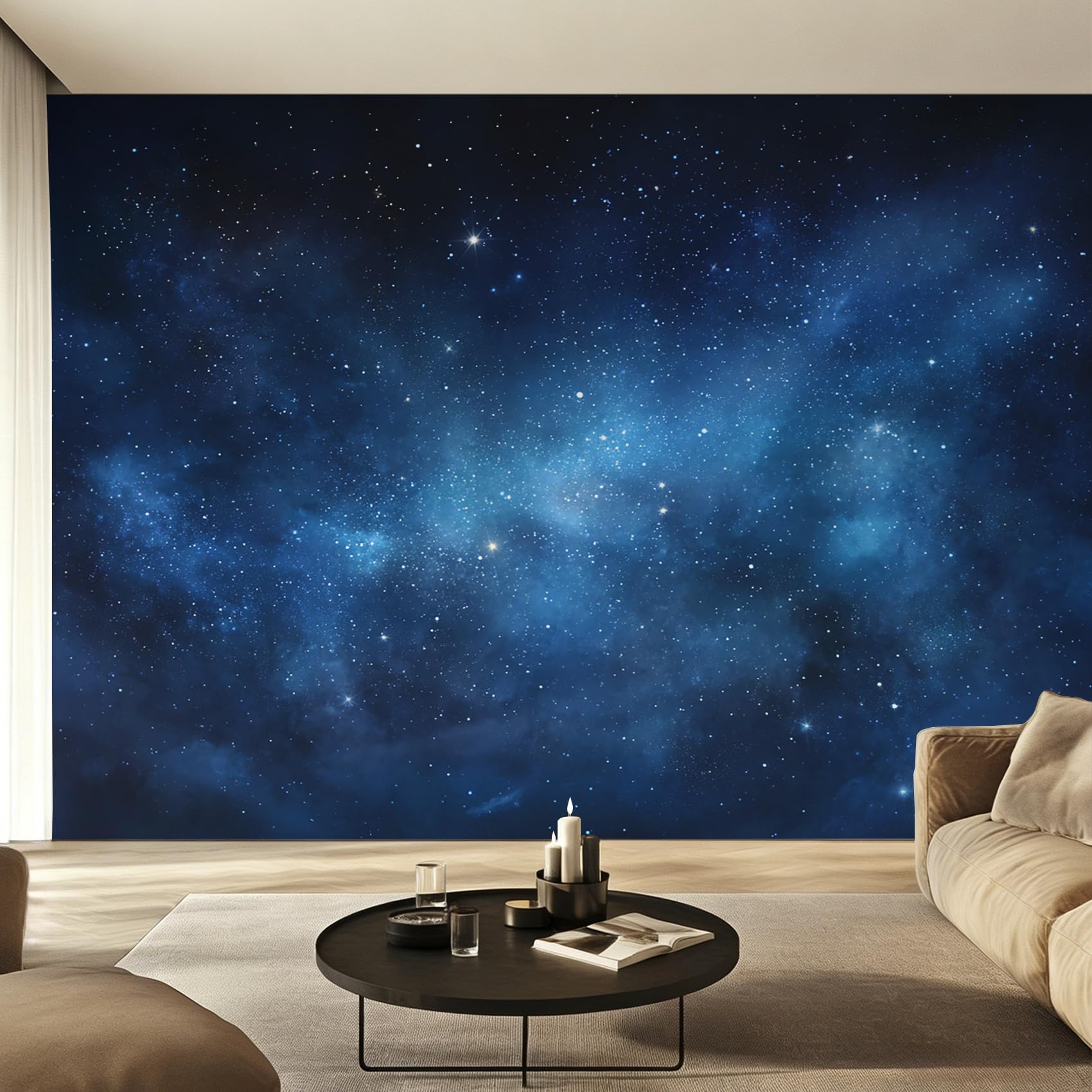 Papier Peint Espace Galaxie Garçons pour Chambre d'Enfant Cosmique