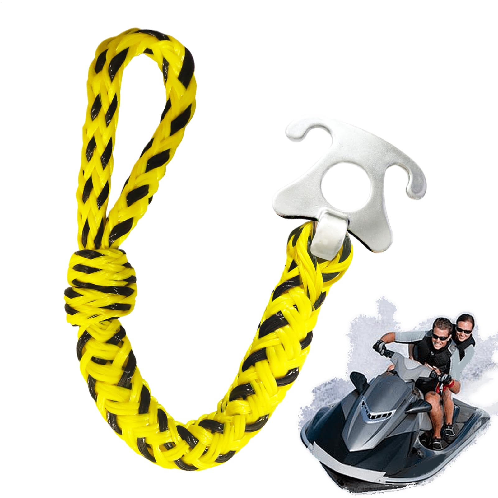 Câble de remorquage pour bateaux avec crochets inox pour amarrage et wakeboard - 8